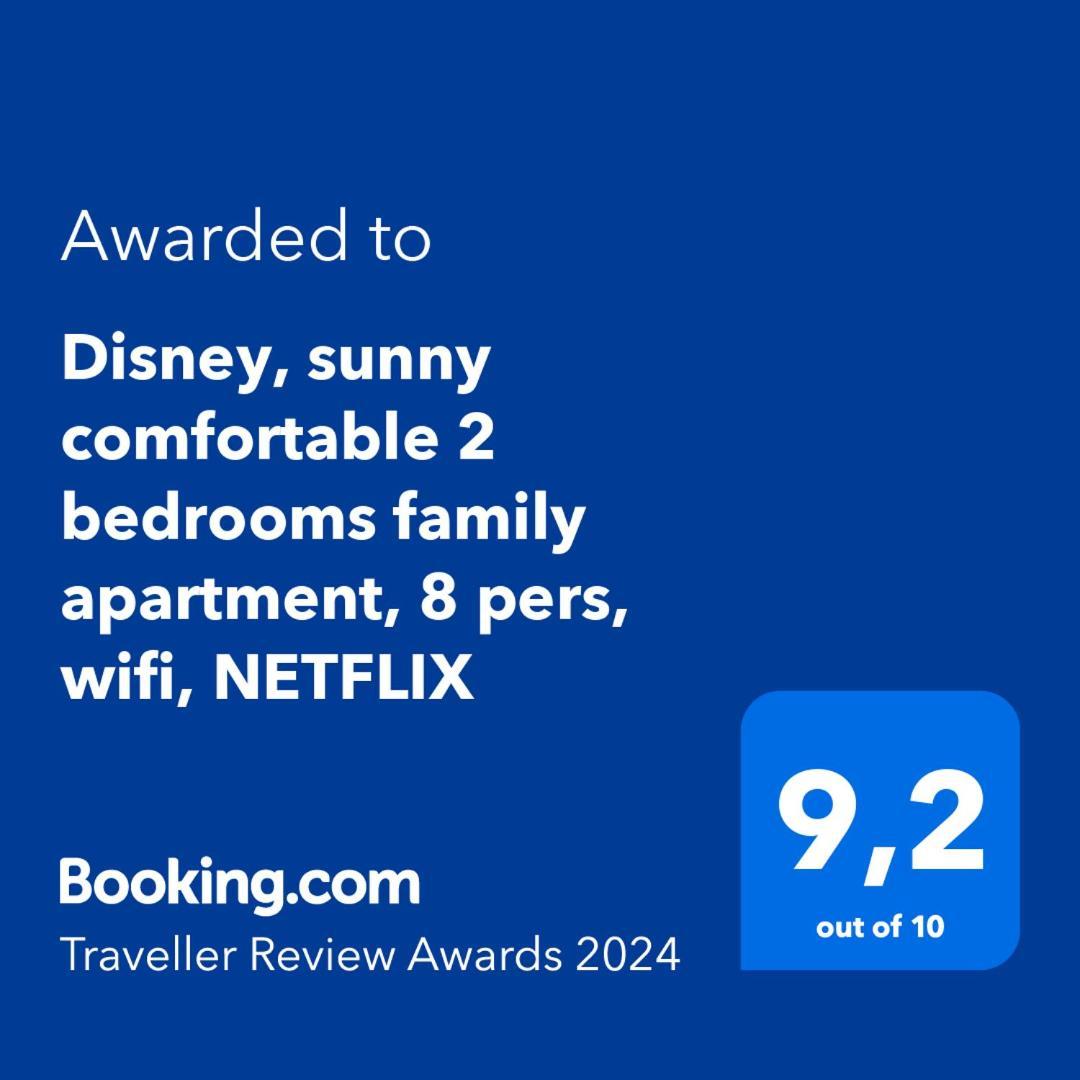 Disney, Sunny Comfortable 2 Bedrooms Family Apartment, 8 Pers, Wifi, Netflix Шеси Экстерьер фото